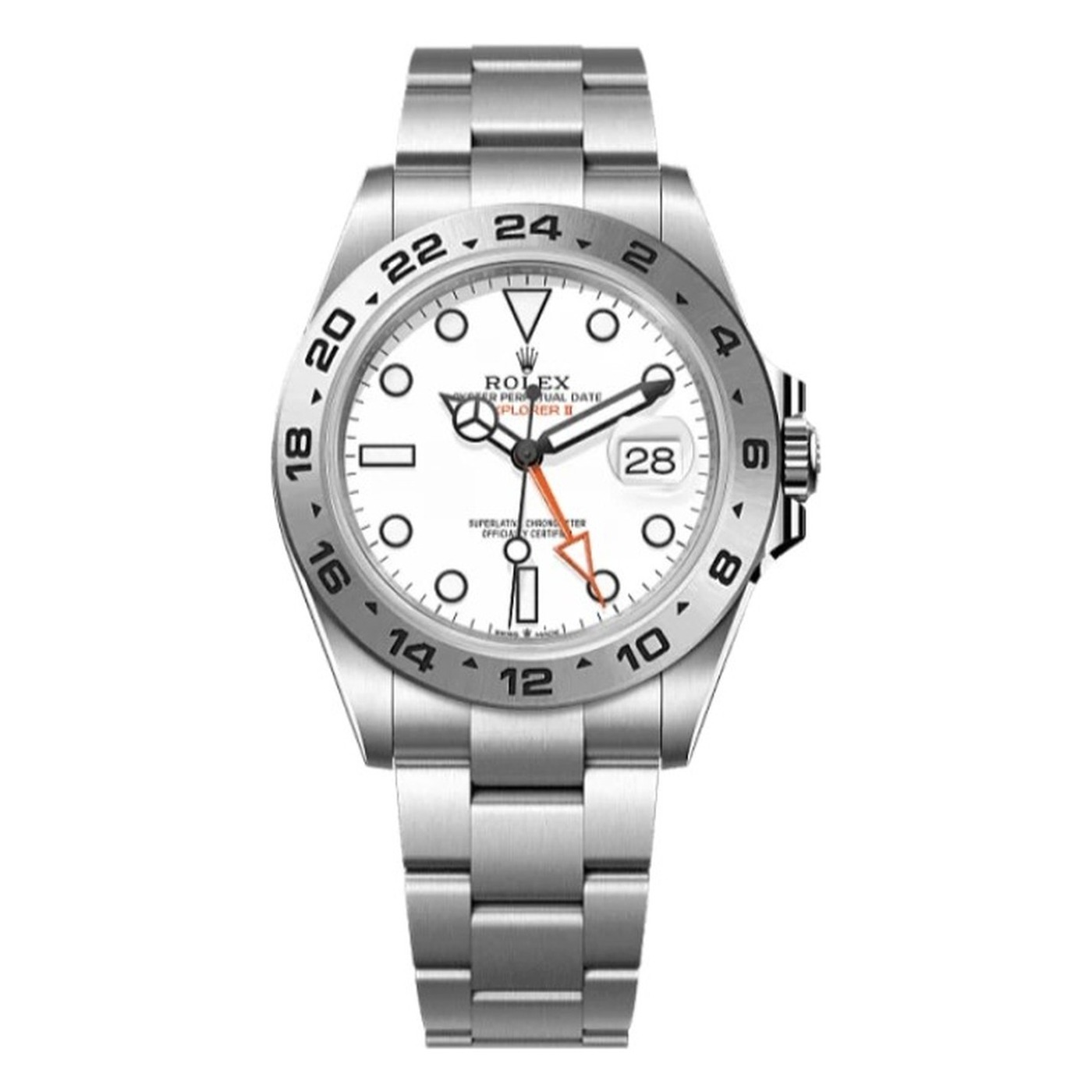 Rolex Explorer II, white dial